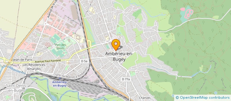 localisation de l'entreprise LE CEDRE BLEU  AMBERIEU-EN-BUGEY