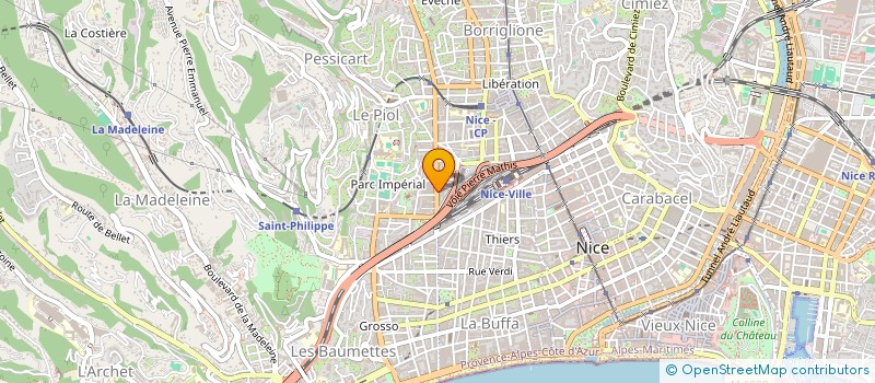 localisation de l'entreprise LE CEDRE BLEU à NICE