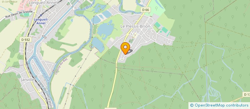 localisation de l'entreprise LE CEDRE BLEU  LE PLESSIS-BRION