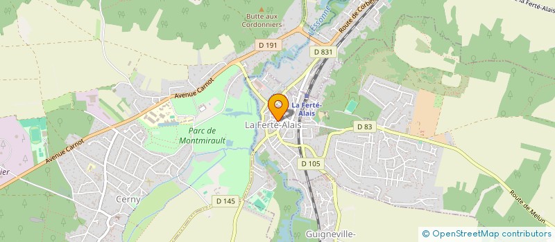 localisation de l'entreprise LE CEDRE BLEU à LA FERTE-ALAIS