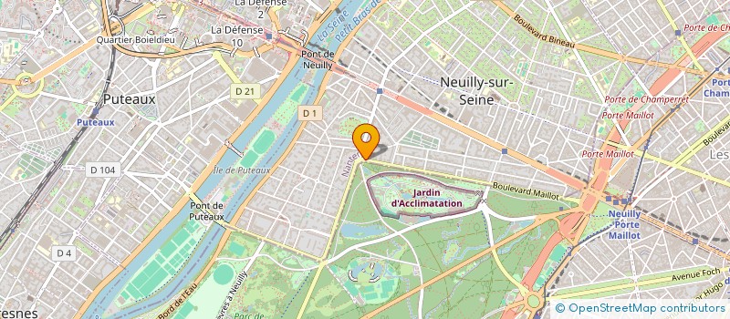 localisation de l'entreprise LE CEDRE DE LERINS à NEUILLY-SUR-SEINE