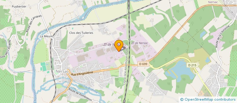 localisation de l'entreprise LE CEDRE DORE  NERSAC