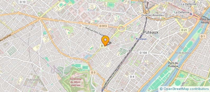 localisation de l'entreprise LE CEDRE DUJARDIN à SURESNES