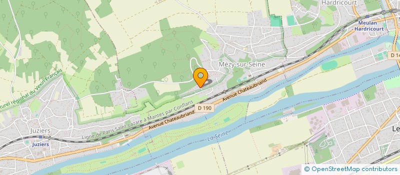 localisation de l'entreprise LE CEDRE MILLENAIRE  MEZY-SUR-SEINE