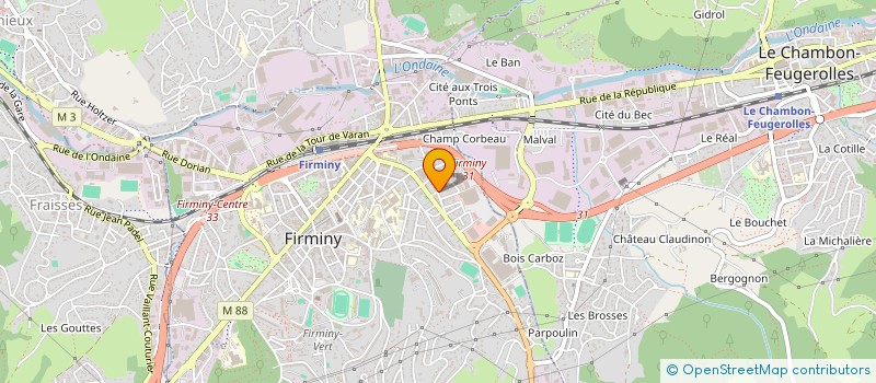 localisation de l'entreprise LE CEDRE ROUGE à FIRMINY
