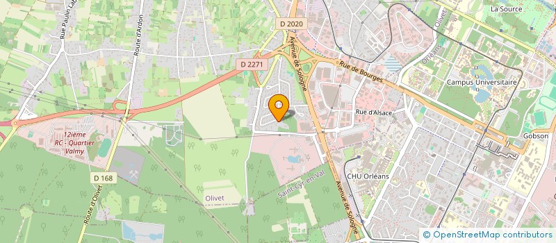 localisation de l'entreprise LE CEDRE SAINT MARCEAU à OLIVET