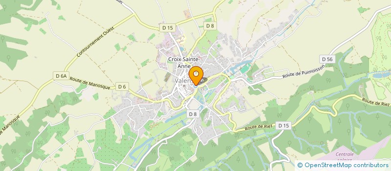 localisation de l'entreprise LE CEDRE VERT à VALENSOLE