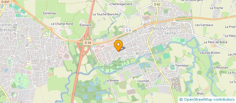 localisation de l'entreprise LE CELERAY  NOYAL-CHATILLON-SUR-SEICHE