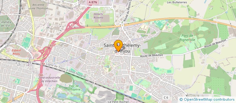 localisation de l'entreprise LE CELESTE  SAINT-BARTHELEMY-D'ANJOU