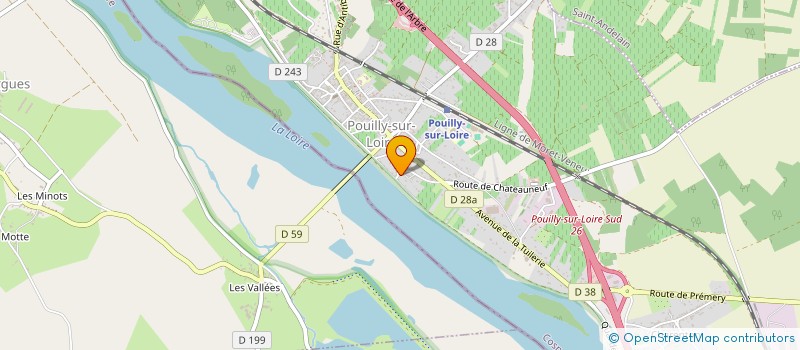 localisation de l'entreprise LE CELLARIUM  POUILLY-SUR-LOIRE