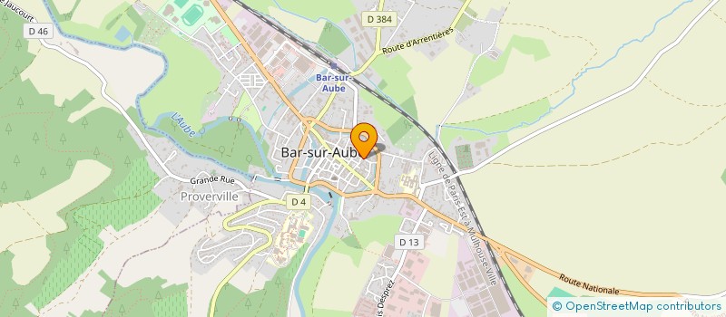 localisation de l'entreprise LE CELLIER à BAR-SUR-AUBE