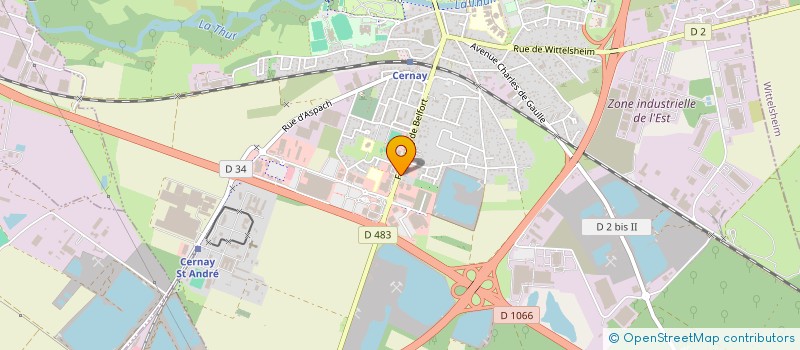 localisation de l'entreprise LE CELLIER  CERNAY