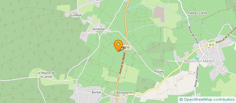 localisation de l'entreprise LE CELLIER D AQUITAINE à LISTRAC-MEDOC