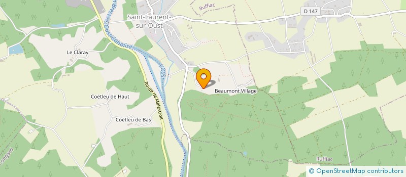 localisation de l'entreprise LE CELLIER DE BEAUMONT à SAINT-LAURENT-SUR-OUST