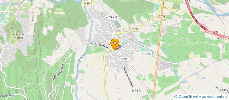 localisation de l'entreprise LE CELLIER DE LAURE à NOVES