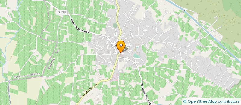 localisation de l'entreprise LE CELLIER DE MARIUS CAIUS à POURRIERES
