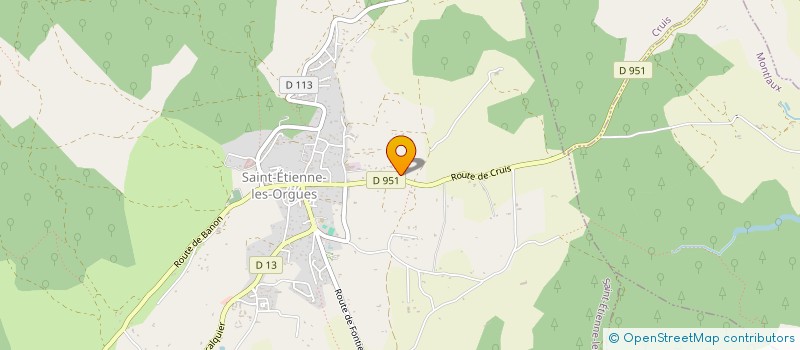 localisation de l'entreprise LE CELLIER DES AMIS  SAINT-ETIENNE-LES-ORGUES