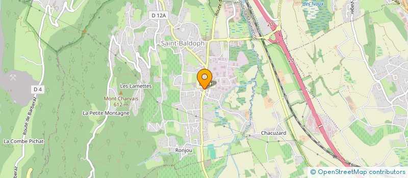 localisation de l'entreprise LE CELLIER DES CHENES à SAINT-BALDOPH