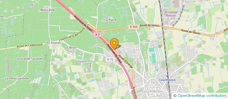 localisation de l'entreprise LE CELLIER DES PRINCES à COURTHEZON