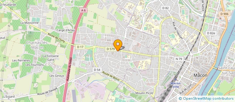 localisation de l'entreprise LE CELLIER DES TOURNONS  CHARNAY-LES-MACON