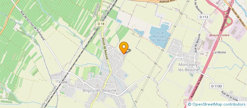 localisation de l'entreprise LE CELLIER DES URSULINES  BLIGNY-LES-BEAUNE