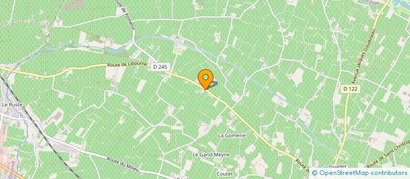localisation de l'entreprise LE CELLIER DES VINS FINS  SAINT-EMILION