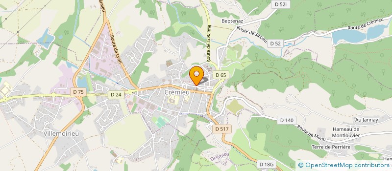 localisation de l'entreprise LE CELLIER DU CLOITRE  CREMIEU