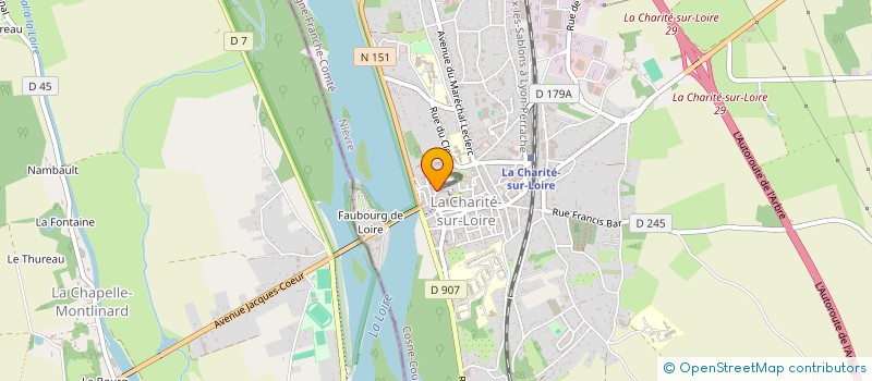 localisation de l'entreprise LE CELLIER DU GOUT à LA CHARITE-SUR-LOIRE