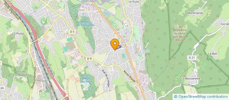 localisation de l'entreprise LE CELLIER DU PALAIS  APREMONT