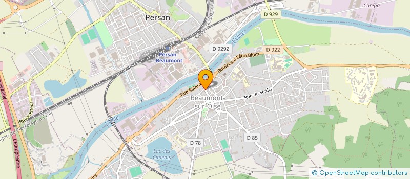 localisation de l'entreprise LE CELLIER GASCON à BEAUMONT-SUR-OISE
