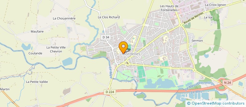 localisation de l'entreprise LE CELLIER MORDELLAIS  MORDELLES