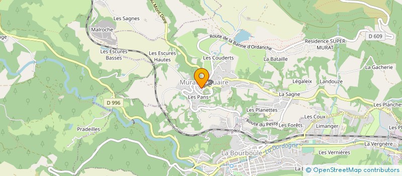localisation de l'entreprise LE CELLIER MURATOIS à MURAT-LE-QUAIRE