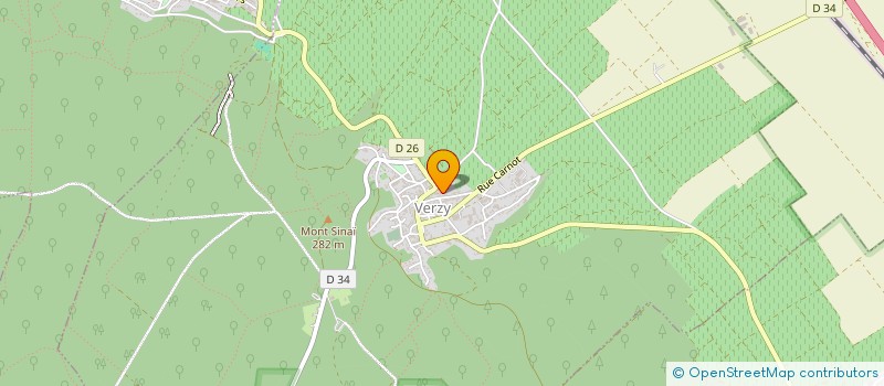 localisation de l'entreprise LE CELLIER ROZE  VERZY