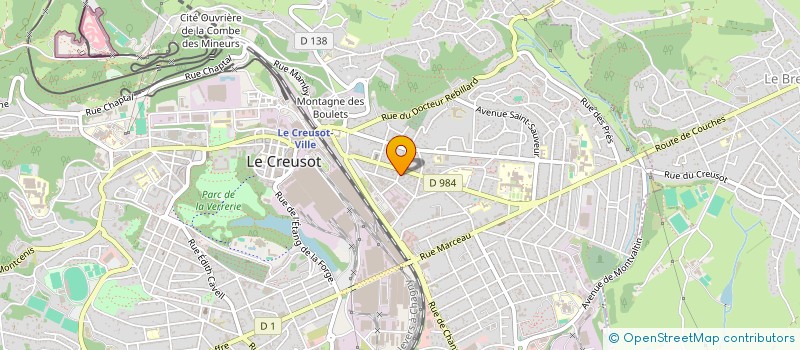 localisation de l'entreprise LE CELLIER SAINT-CHARLES à LE CREUSOT