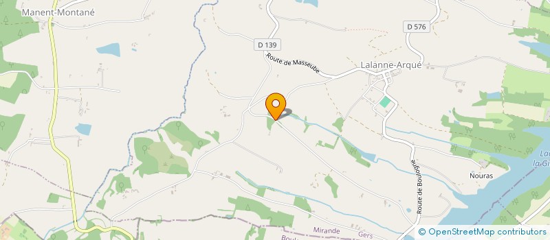 localisation de l'entreprise LE CEMALOUN  LALANNE-ARQUE