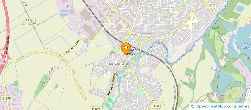 localisation de l'entreprise LE CENDR' EN-VIE ASSOCIATION DES COMMERCANTS ET ARTISANS DU CENDRE  LE CENDRE