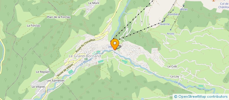 localisation de l'entreprise LE CENT 74  LE GRAND-BORNAND