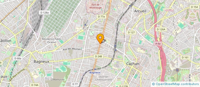 localisation de l'entreprise LE CENT DOUZE à BAGNEUX