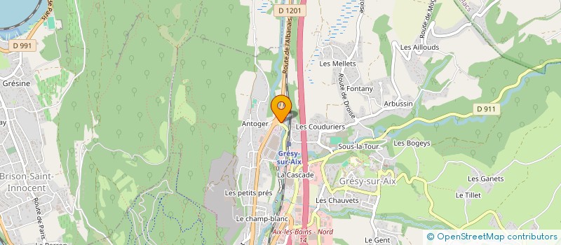 localisation de l'entreprise LE CENT QUATRE VINGT HUIT  GRESY-SUR-AIX