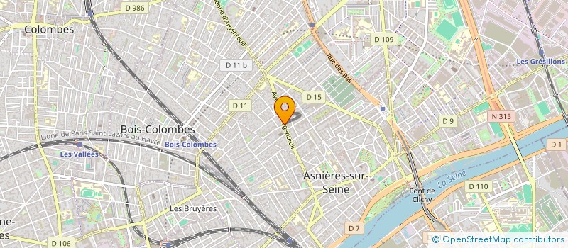 localisation de l'entreprise LE CENT TROIS à ASNIERES-SUR-SEINE