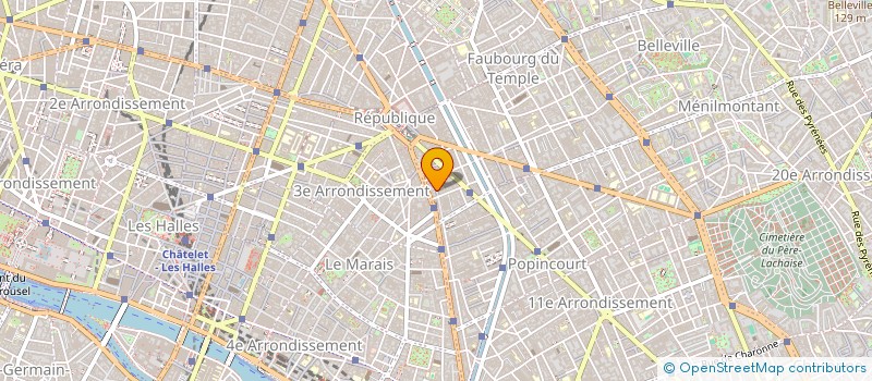 localisation de l'entreprise LE CENT VINGT NEUF  PARIS