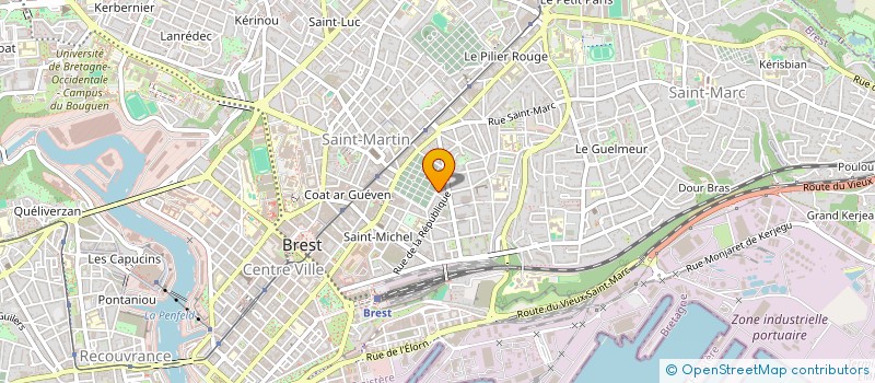 localisation de l'entreprise LE CENTAURE  BREST