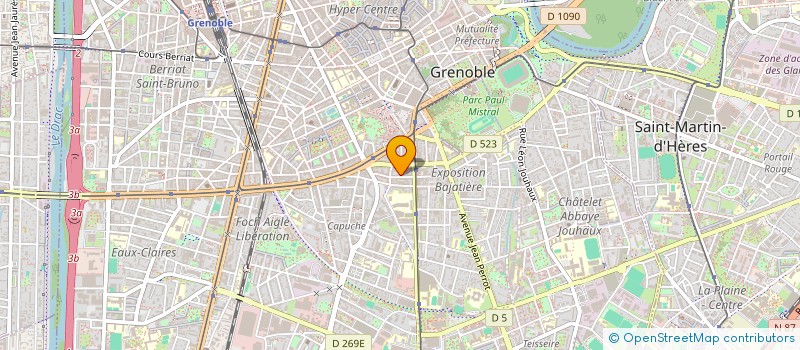 localisation de l'entreprise LE CENTRAL à GRENOBLE