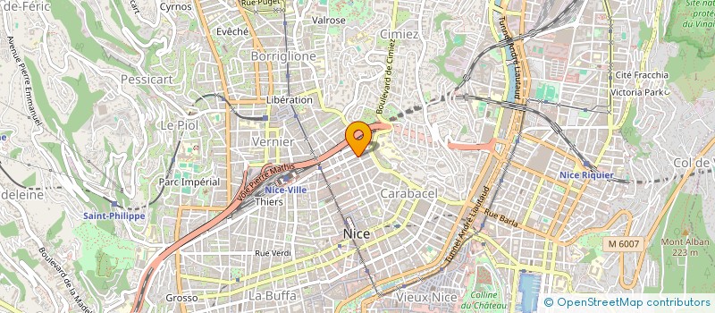 localisation de l'entreprise LE CENTRAL à NICE