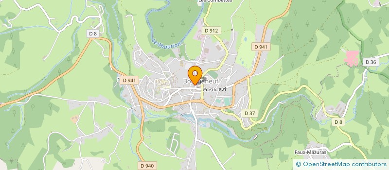 localisation de l'entreprise LE CENTRAL  BOURGANEUF