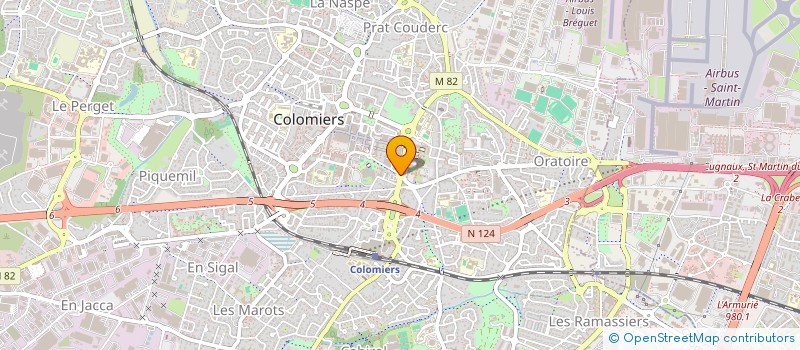 localisation de l'entreprise LE CENTRAL à COLOMIERS