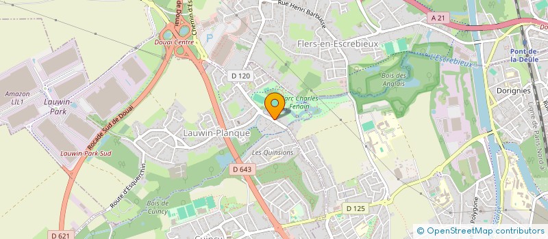 localisation de l'entreprise LE CENTRAL  LAUWIN-PLANQUE