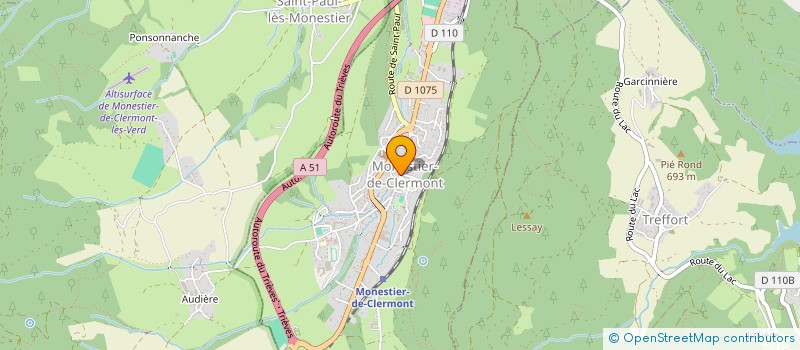 localisation de l'entreprise LE CENTRAL  MONESTIER-DE-CLERMONT