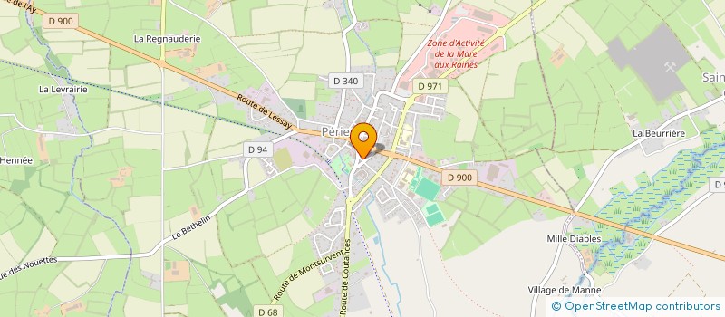 localisation de l'entreprise LE CENTRAL BAR  PERIERS