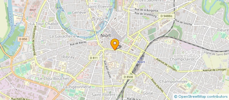 localisation de l'entreprise LE CENTRAL HOTEL  NIORT
